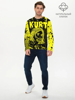 Мужской лонгслив базовый / Nirvana 9