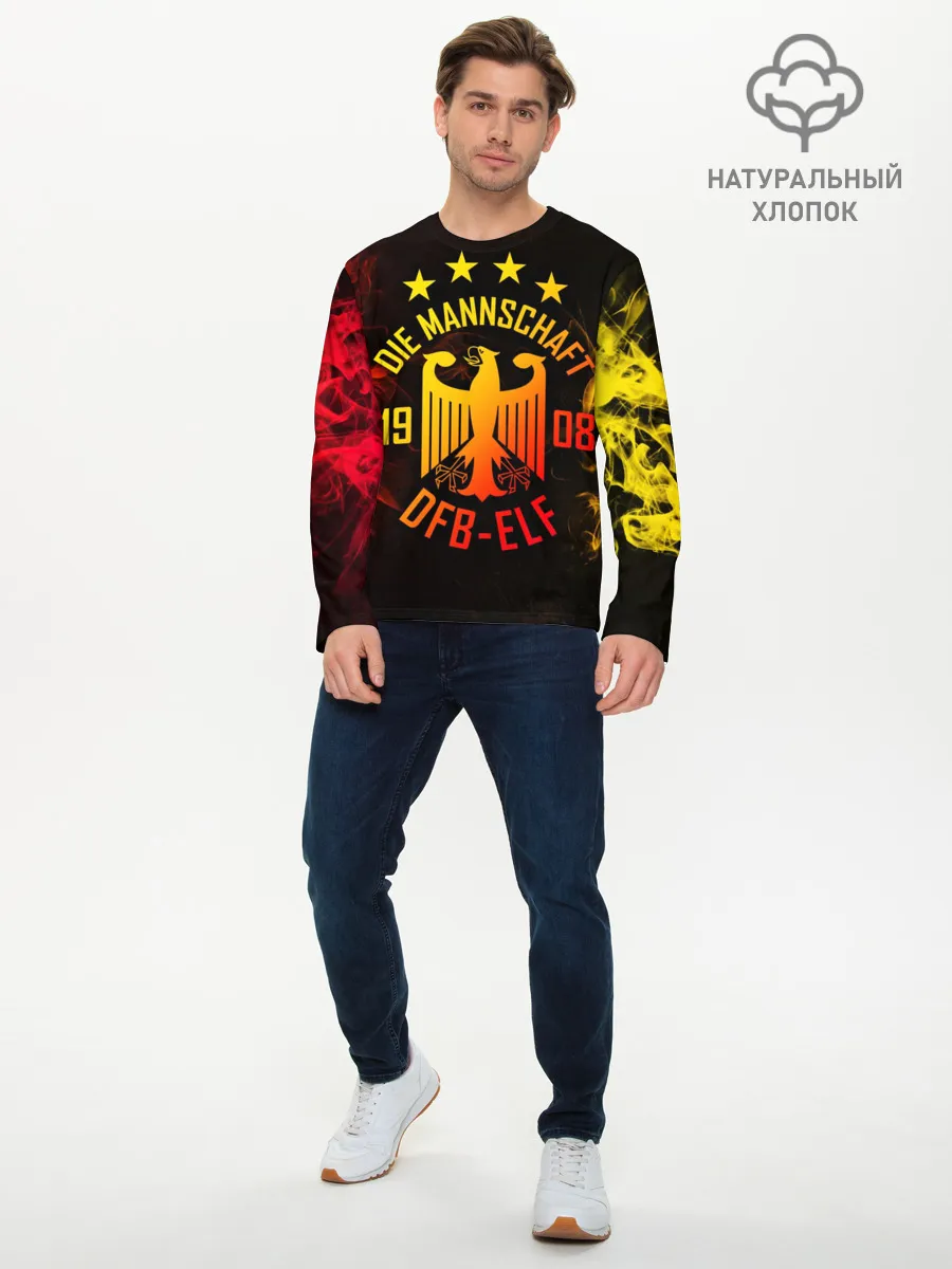 Мужской лонгслив базовый / Сборная Германии