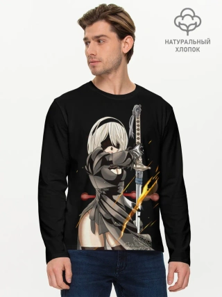 Мужской лонгслив базовый / Nier: Automata