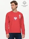 Мужской лонгслив базовый / Lewandowski Poland 9