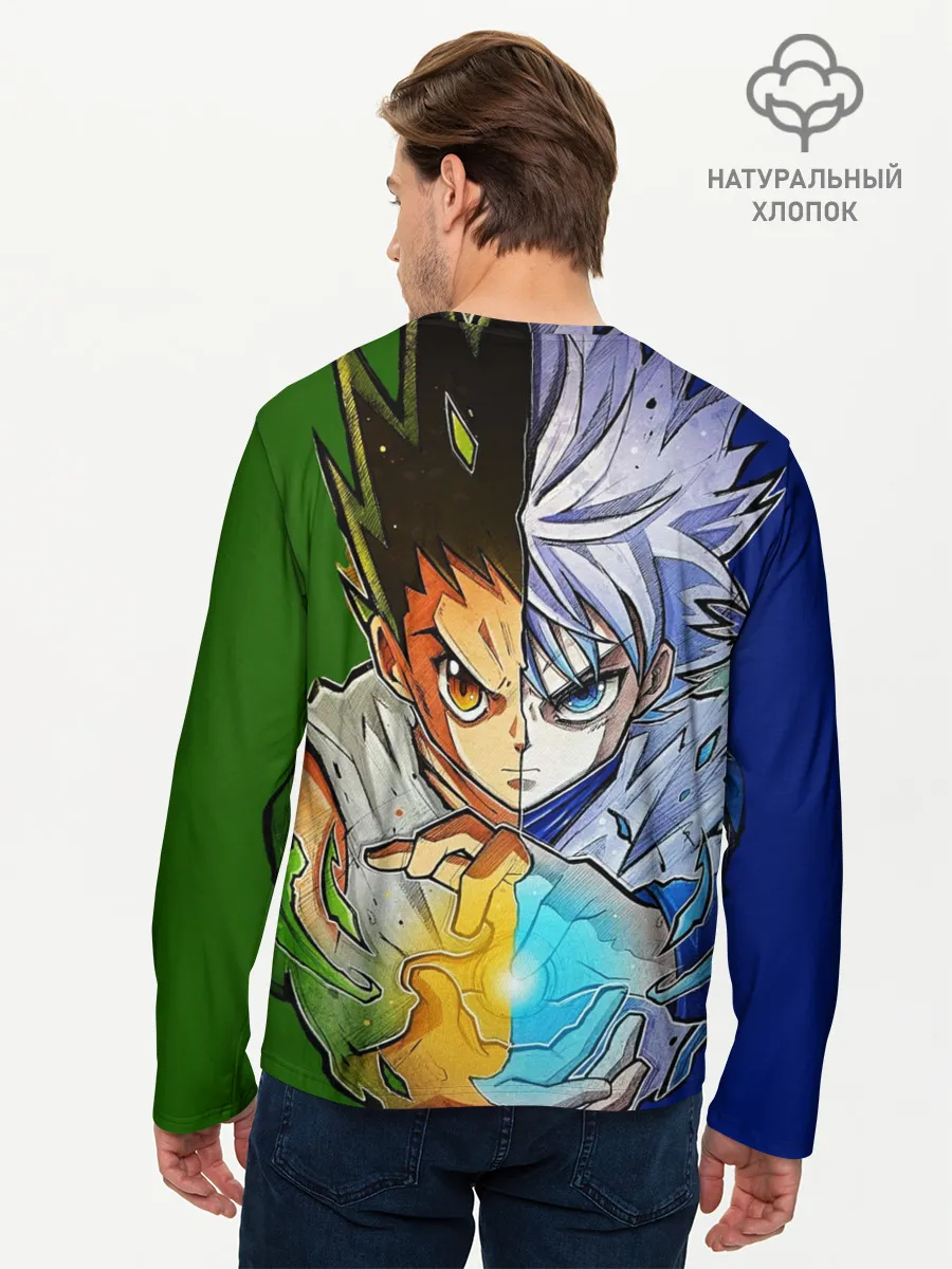 Мужской лонгслив базовый / Киллуа золдик и Гон хантер