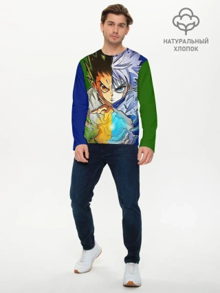 Мужской лонгслив базовый / Киллуа золдик и Гон хантер