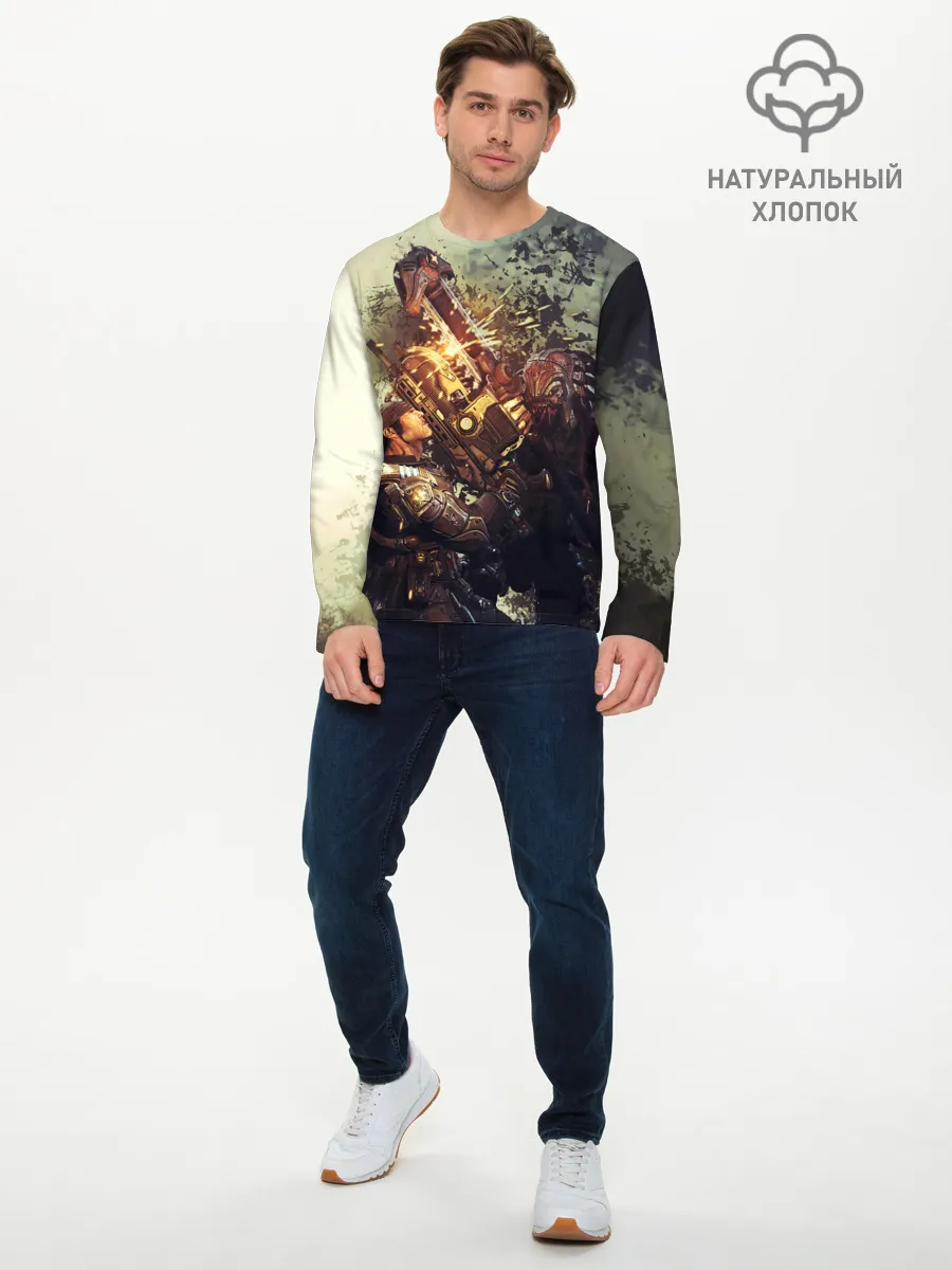 Мужской лонгслив базовый / Маркус в деле