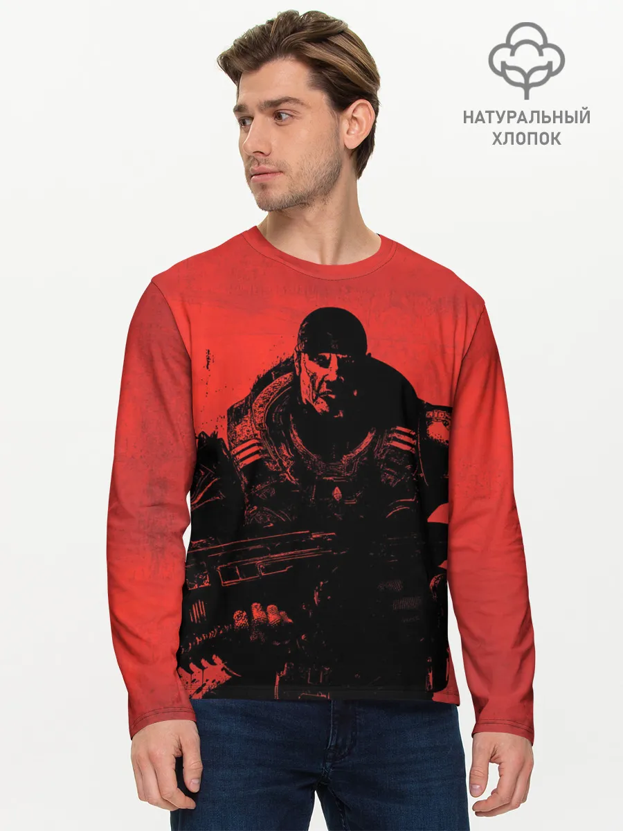 Мужской лонгслив базовый / Злой Маркус