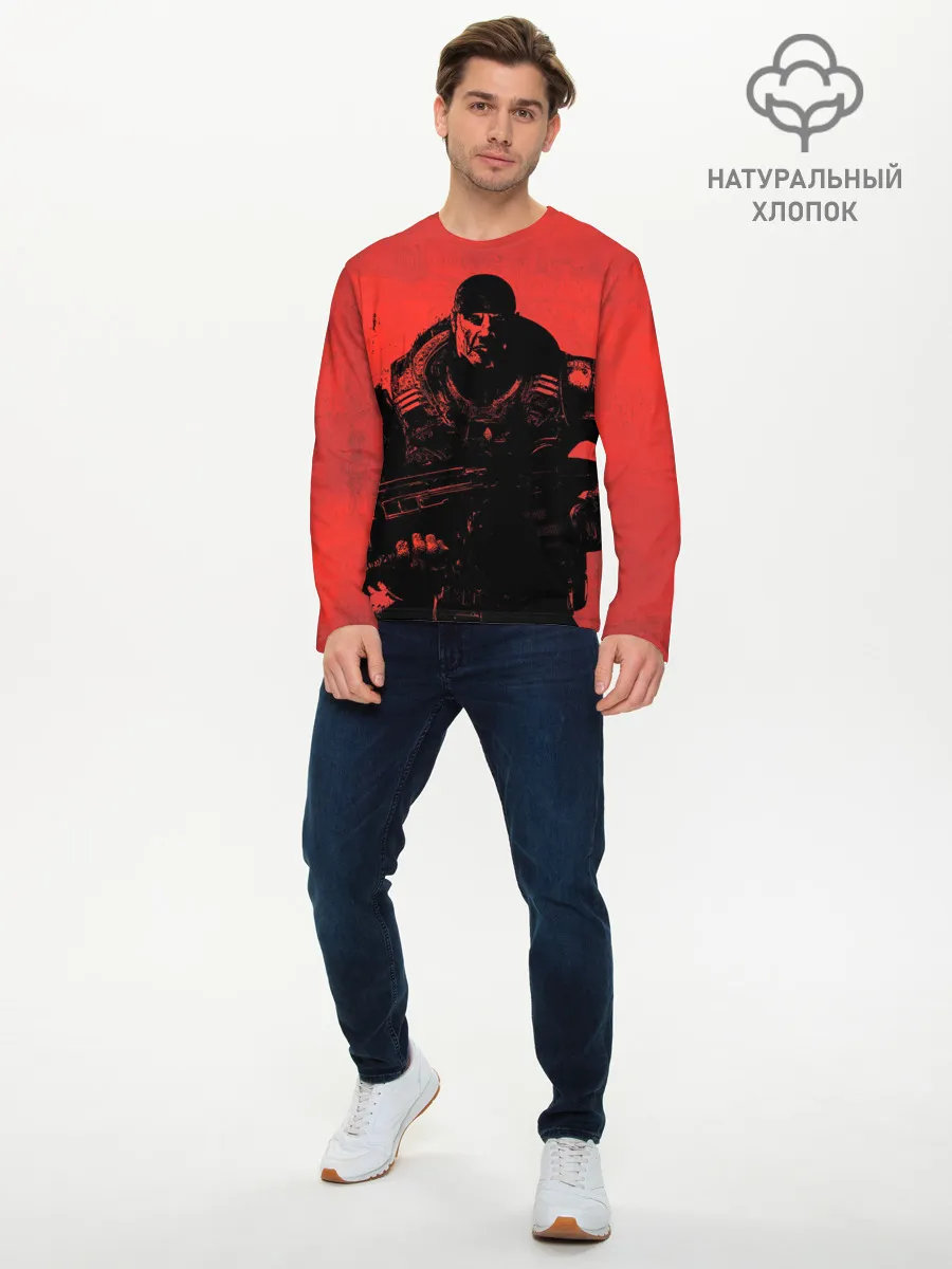 Мужской лонгслив базовый / Злой Маркус