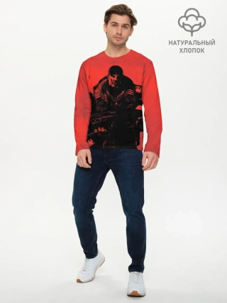 Мужской лонгслив базовый / Злой Маркус