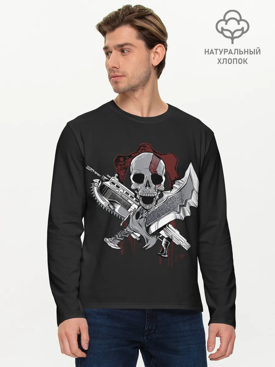Мужской лонгслив базовый / Gears of war