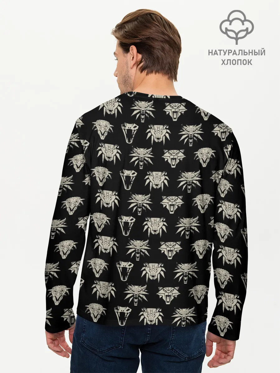 Мужской лонгслив базовый / THE WITCHER ЛОГОТИПЫ