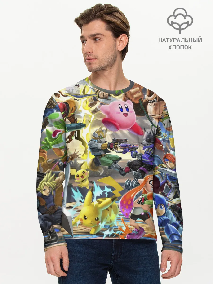 Мужской лонгслив базовый / Super Smash World