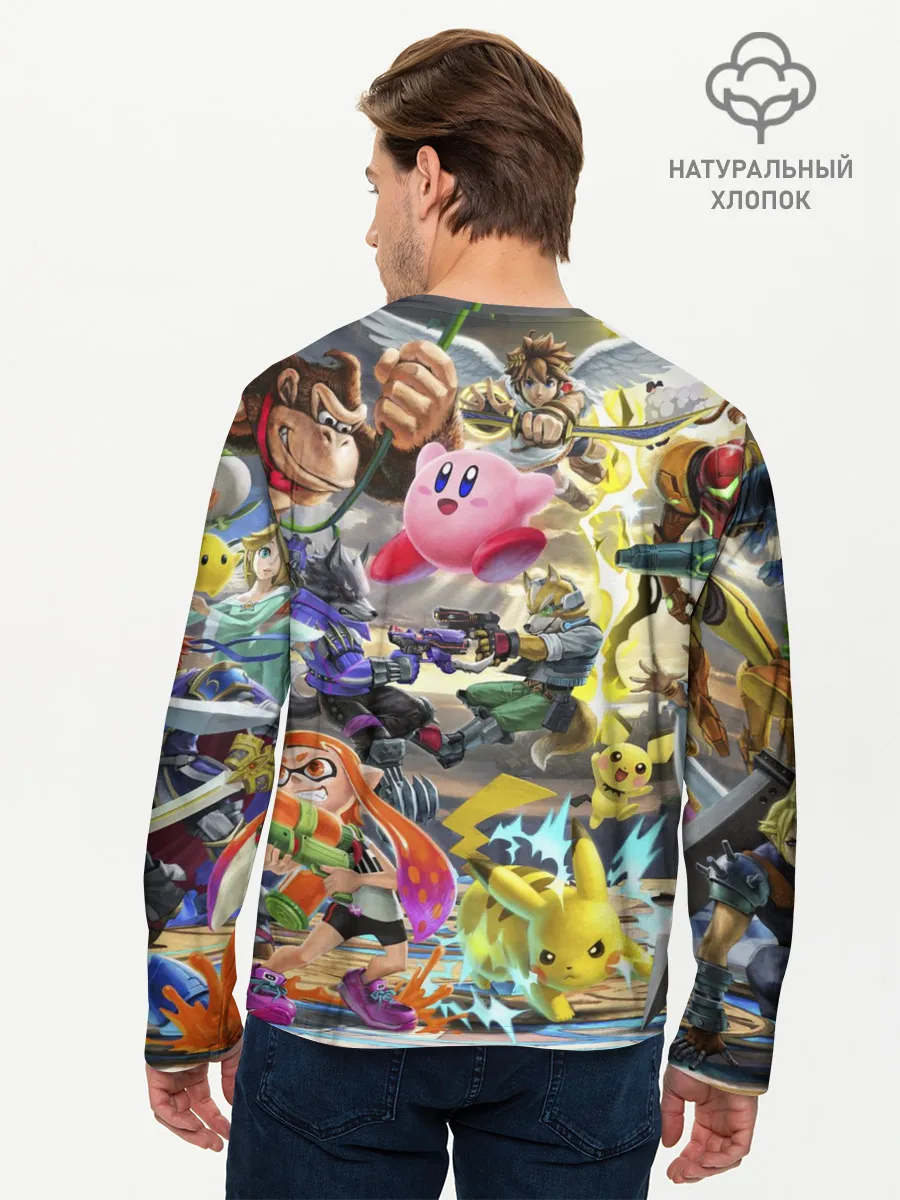 Мужской лонгслив базовый / Super Smash World