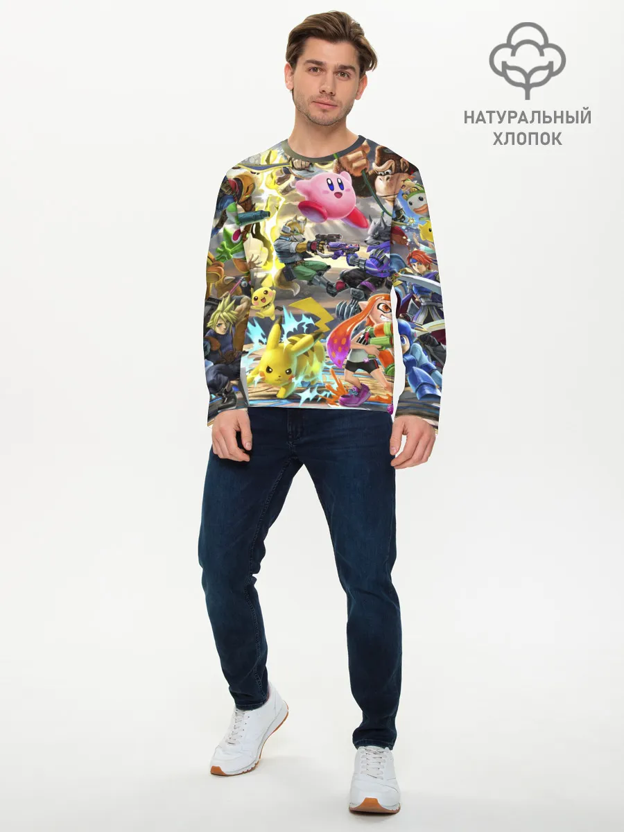 Мужской лонгслив базовый / Super Smash World