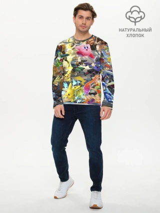 Мужской лонгслив базовый / Super Smash World