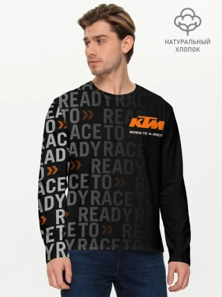 Мужской лонгслив базовый / KTM MOTORCYCLES / КТМ МОТОЦИКЛЫ