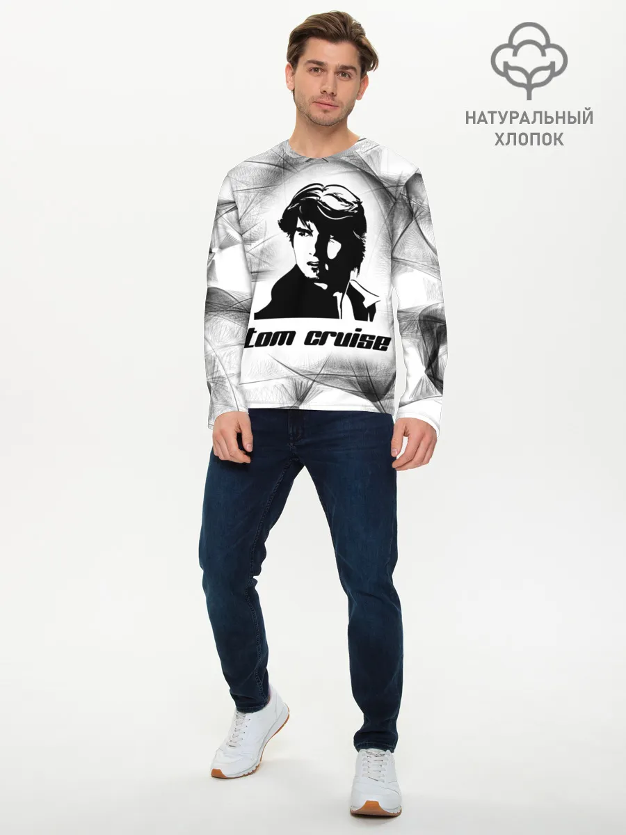 Мужской лонгслив базовый / Tom Cruise