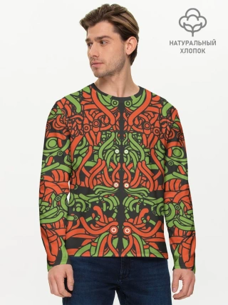 Мужской лонгслив базовый / Щупальца пришельца