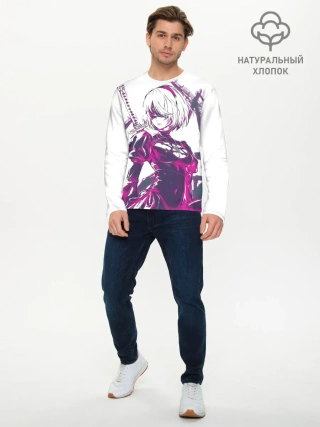 Мужской лонгслив базовый / 2B | NEON | НЕОН