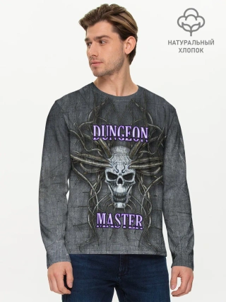 Мужской лонгслив базовый / DM | Dungeon Master | SKULL