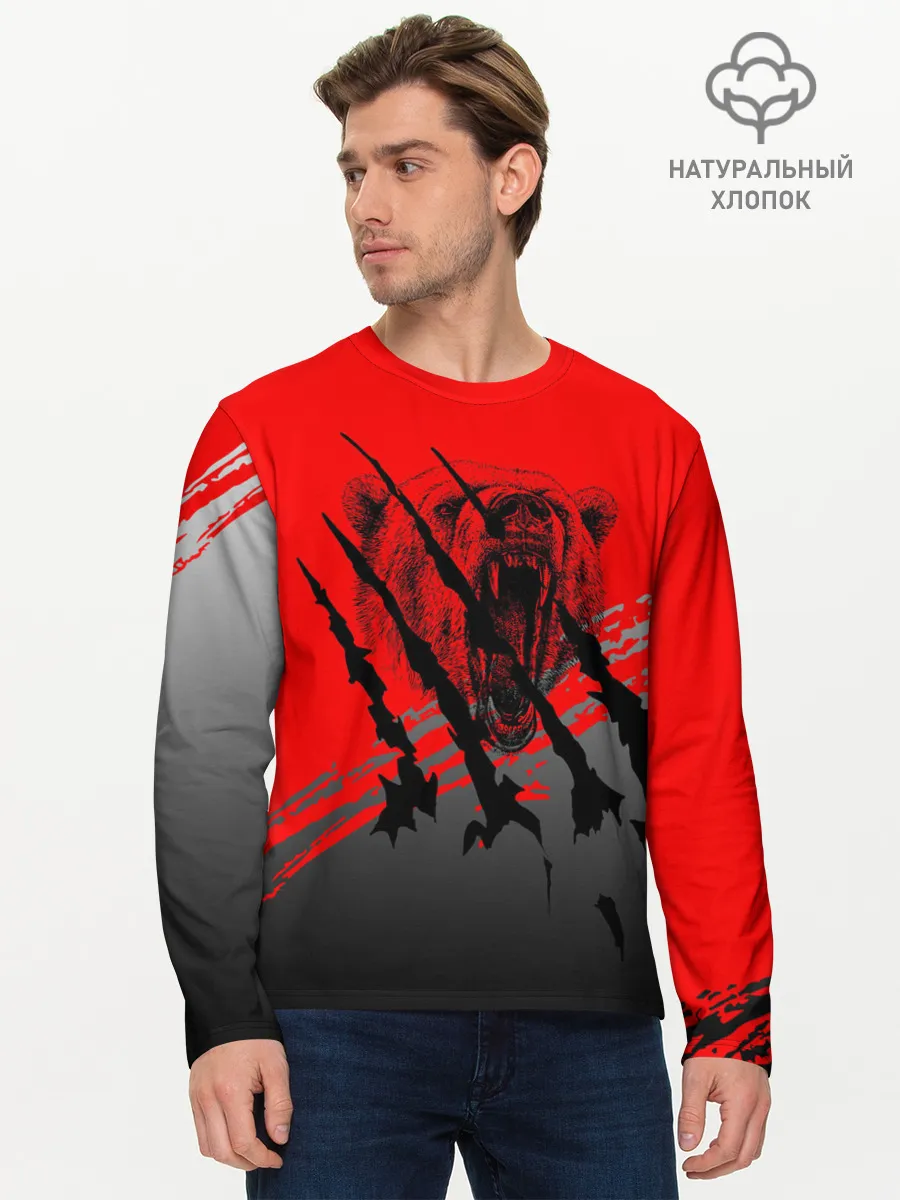Мужской лонгслив базовый / Славянские символы