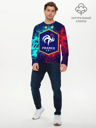 Мужской лонгслив базовый / Сборная Франции