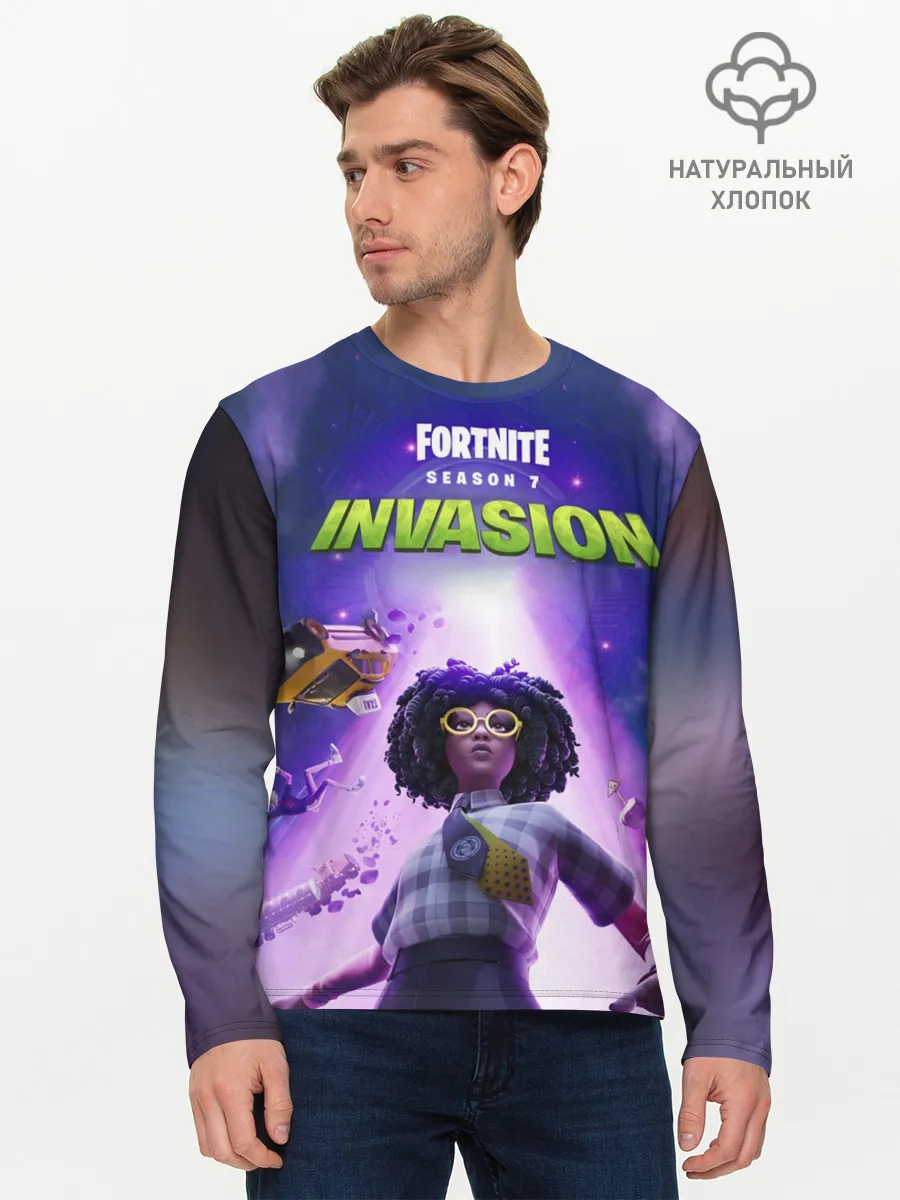 Мужской лонгслив базовый / FORTNITE 7 СЕЗОН 2 ЧАСТЬ