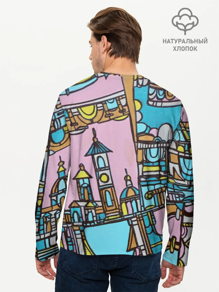 Мужской лонгслив базовый / Римские каникулы