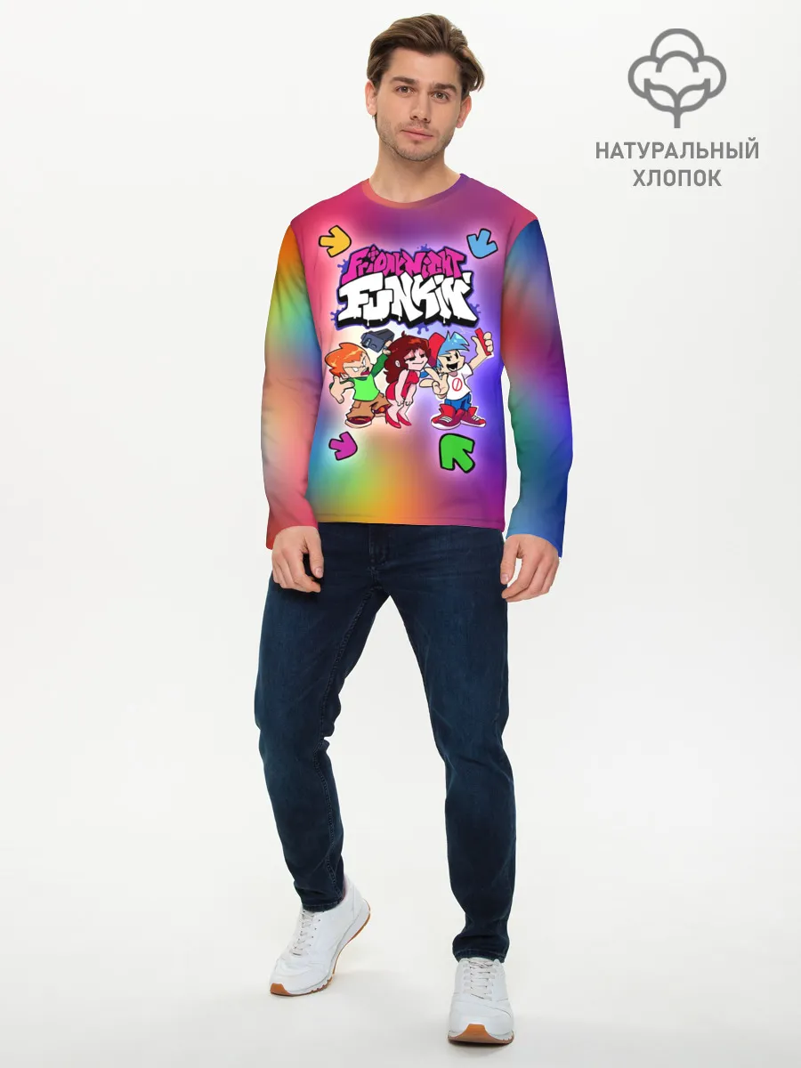 Мужской лонгслив базовый / Friday Night Funkin
