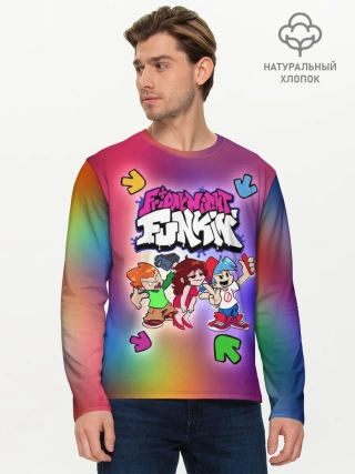 Мужской лонгслив базовый / Friday Night Funkin
