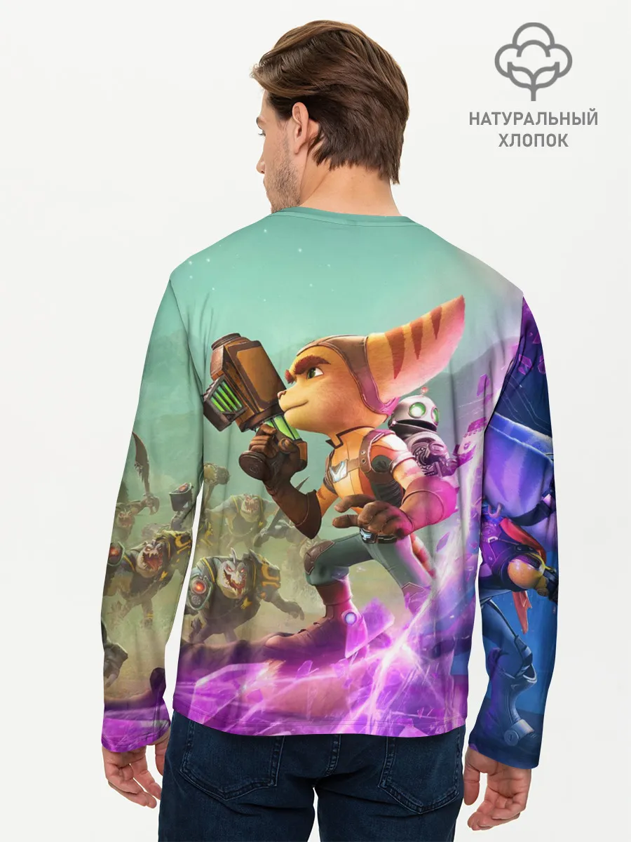 Мужской лонгслив базовый / Ratchet & Clank: Rift Apart