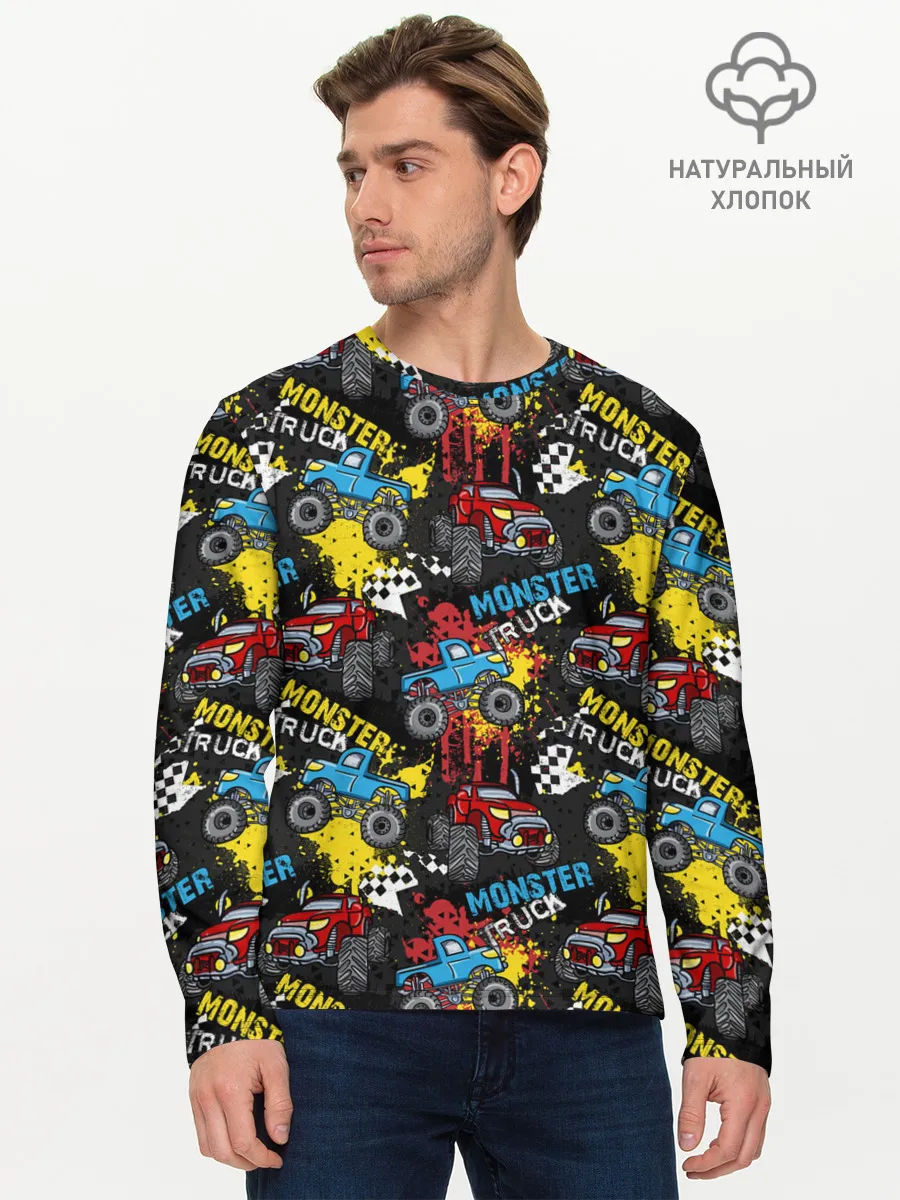 Мужской лонгслив базовый / MONSTER TRUCK