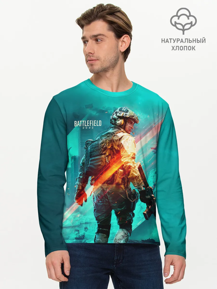 Мужской лонгслив базовый / BATTLEFIELD 2042 / Батлфилд