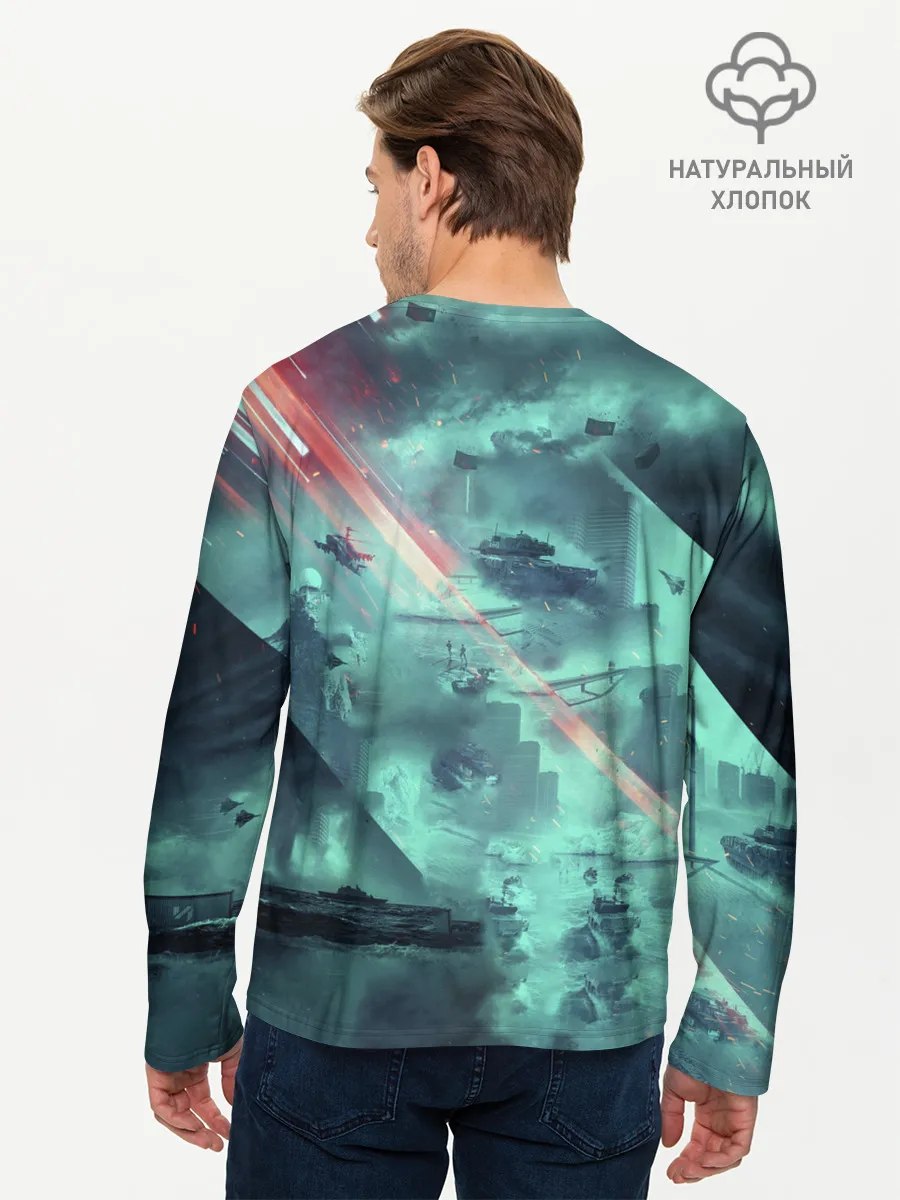 Мужской лонгслив базовый / Баттлфилд 2042