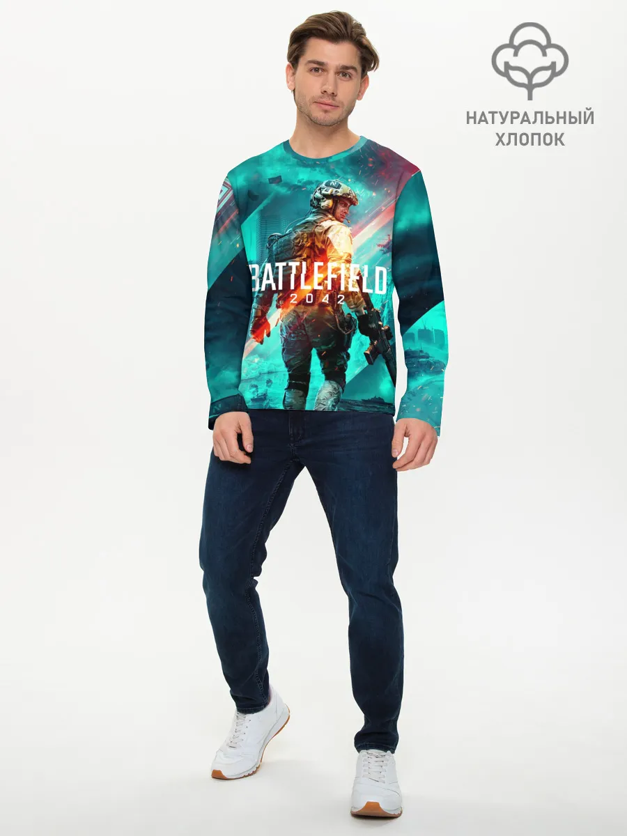 Мужской лонгслив базовый / Battlefield 2042