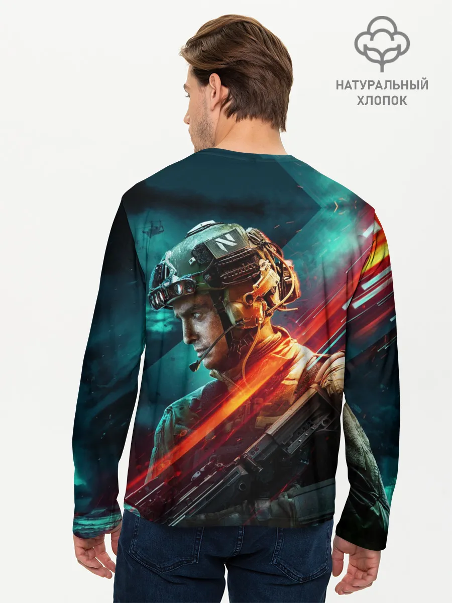Мужской лонгслив базовый / Battlefield 2042 Soldier