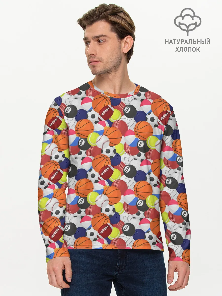 Мужской лонгслив базовый / Спорт