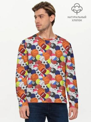 Мужской лонгслив базовый / Спорт