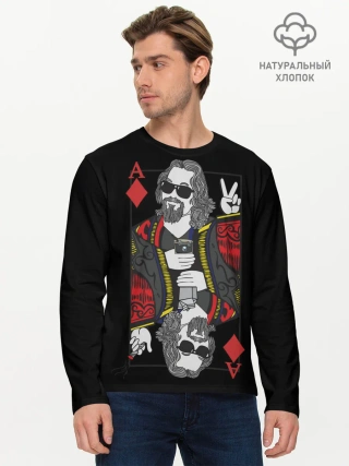 Мужской лонгслив базовый / Большой Лебовский туз бубей