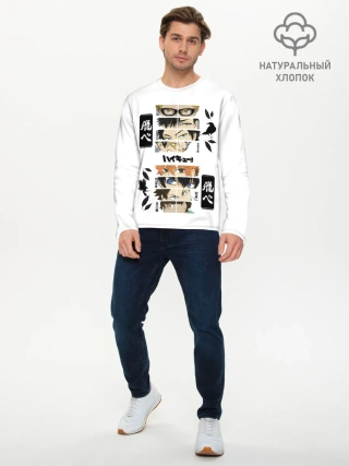 Мужской лонгслив базовый / Игроки вороны | ВОЛЕЙБОЛ!!