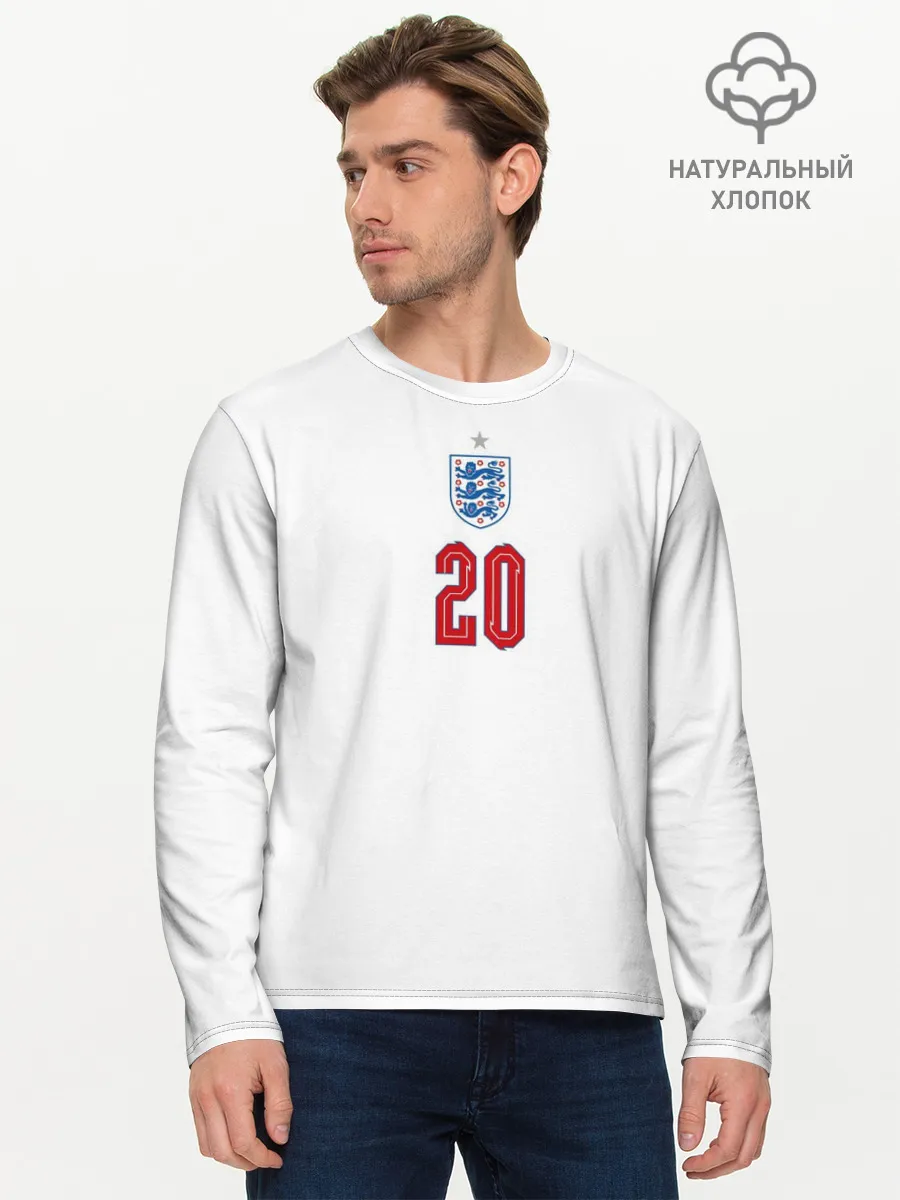 Мужской лонгслив базовый / Фил Фоден форма Англия