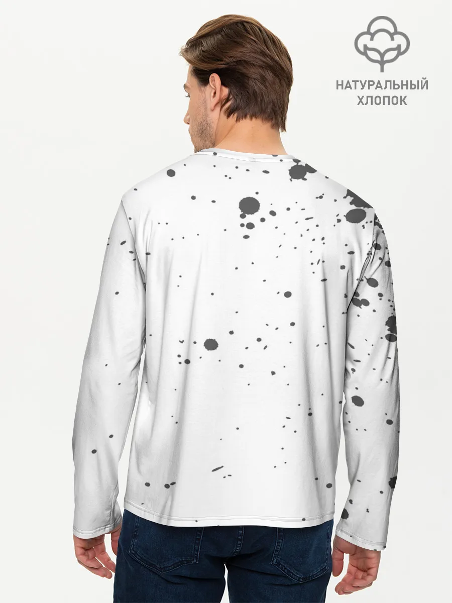 Мужской лонгслив базовый / Черный Аста | Чёрный клевер