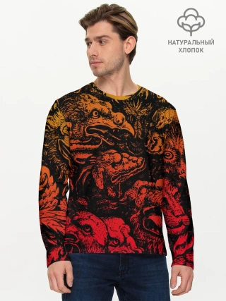 Мужской лонгслив базовый / Grotesque animals