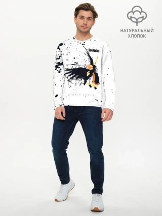 Мужской лонгслив базовый / Шоё Хината с крыльями Haikyuu!!