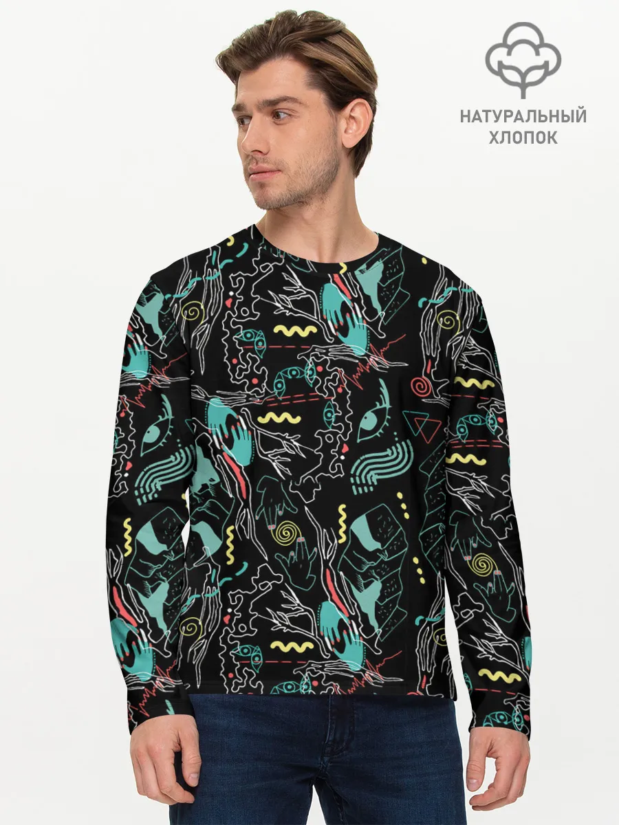 Мужской лонгслив базовый / Магия