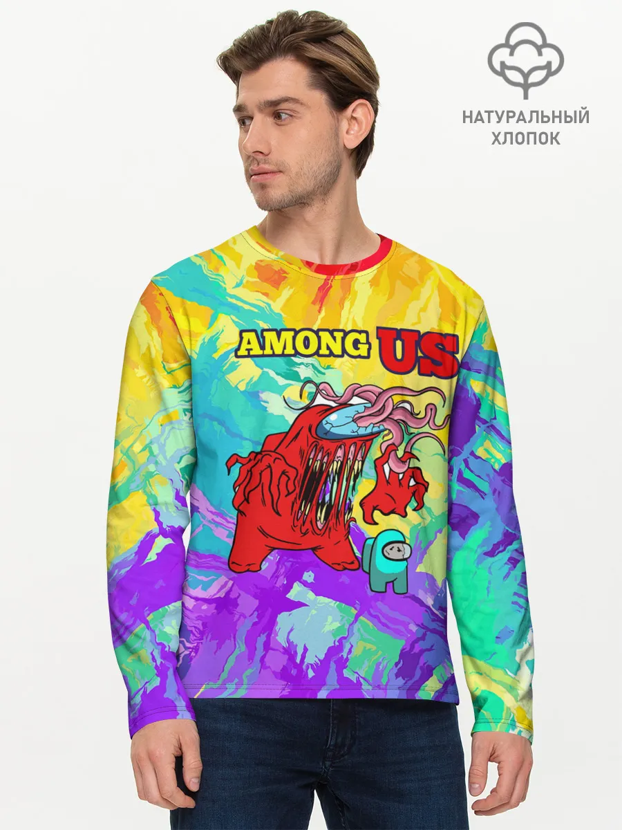 Мужской лонгслив базовый / Among Us