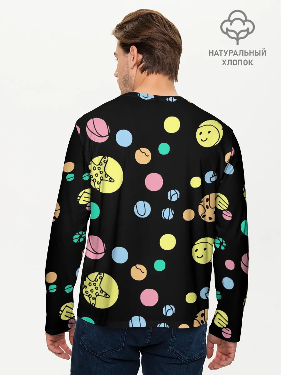 Мужской лонгслив базовый / На пляж