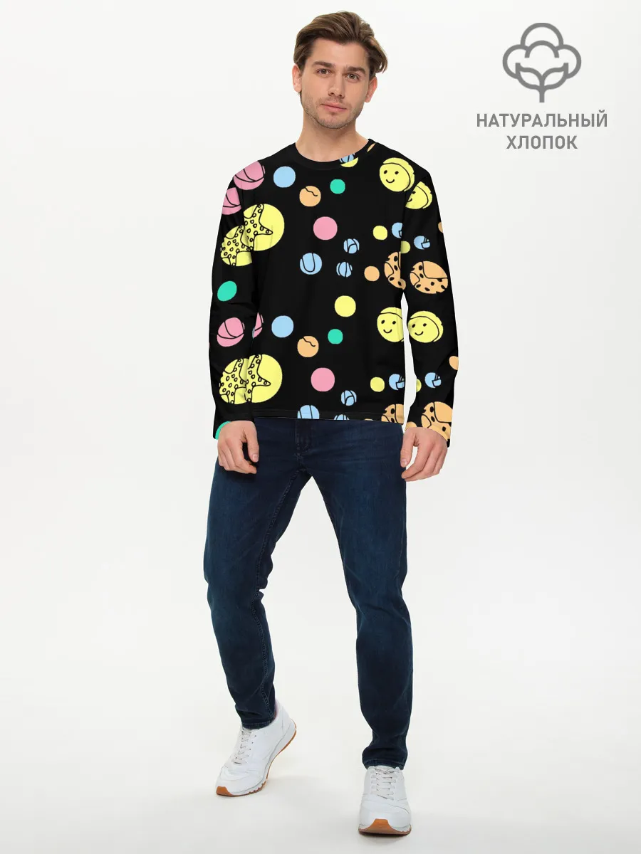 Мужской лонгслив базовый / На пляж