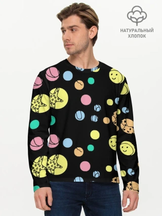 Мужской лонгслив базовый / На пляж