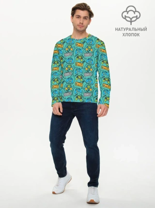 Мужской лонгслив базовый / Джойстики