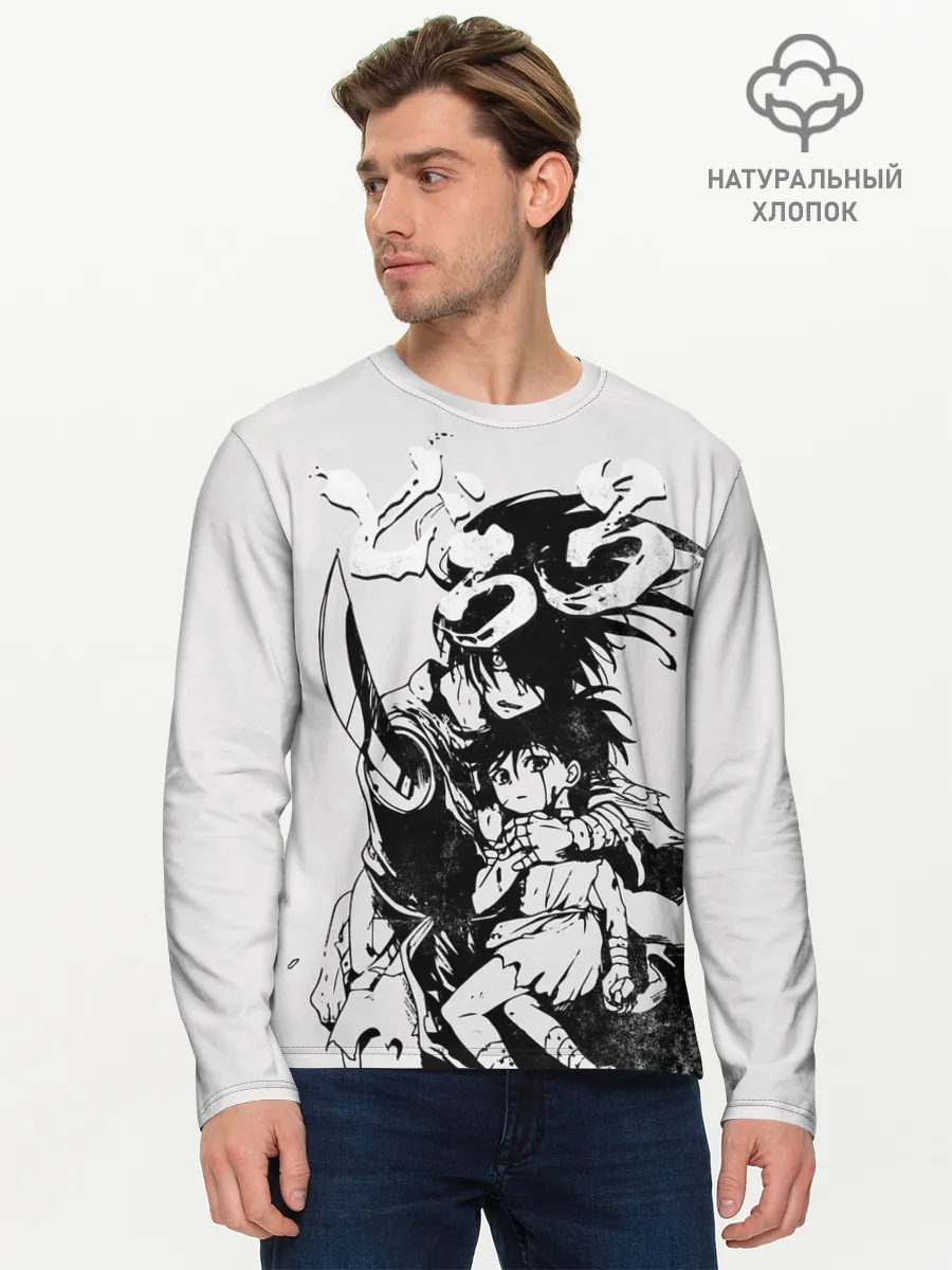 Мужской лонгслив базовый / Хяккимару и Дороро