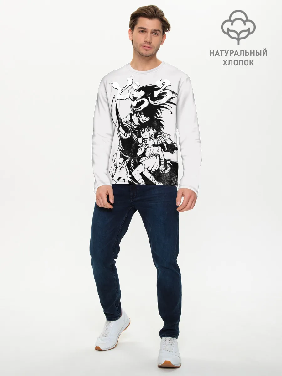 Мужской лонгслив базовый / Хяккимару и Дороро