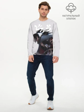 Мужской лонгслив базовый / Hyakkimaru